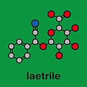 Laetrile molecule, illustration