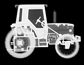 Toy tractor, X-ray