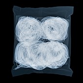 Packet of noodles, X-ray
