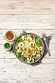 Asian Prawn Avocado and Noodle Salad