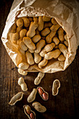 Peanuts in a paper bag