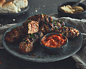 Cevapcici with Ajvar