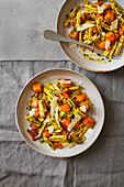 Squash and pesto pasta