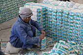 Salt packaging factory, Afghanistan