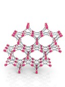 Metal-organic framework structure, molecular model