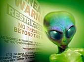 Alien and Area 51 sign