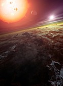 56 Cancri planetary system, illustration