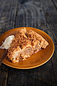 A slice of apple crumble