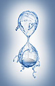 Water hourglass