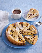 Ricotta pie with chocolate drops