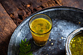 South Indian style lemon and lentil soup