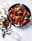 Miso and maple chicken wings