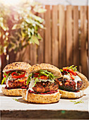 Harissa turkey burgers