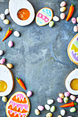 Iced Easter biscuits