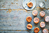 Puffins (Pancake-Muffins) mit Erdbeersirup
