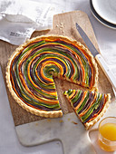 Vegetable spiral pie