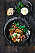 Slow-cooker Moroccan lamb with barley stew and green beans