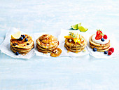 Pancake varieties with four toppings