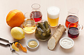Seasoning ingredients (flavor, vinegar, mustard, pickles, horseradish)