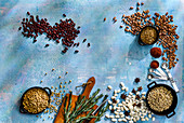 Dried beans and spices