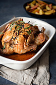 Roasted taragon garlic chicken