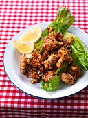 Southern fried popcorn chicken