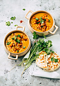 Lentil soup with sweet potatoes