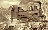 Locomotive of Mont Cenis Mountain Railway