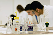 Chemistry students in a laboratory