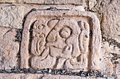 Mayan glyphs, Acropolis, Ek Balam, Mexico