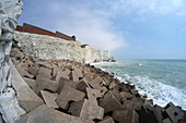 Coastal defences, Seaford, East Sussex, UK