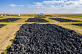 Tyre recycling centre storage