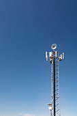 Windmill on communications tower