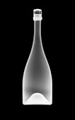 Champagne bottle, X-ray