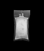 Saline bag, X-ray