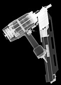 Large nail gun, X-ray