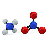 Ammonium nitrate molecule, illustration