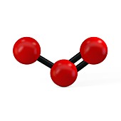 Ozone molecule, illustration