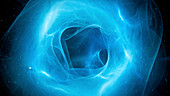 Glowing plasma force field, abstract illustration