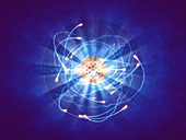 Atomic structure, conceptual illustration