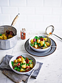 Potato chorizo kale stew
