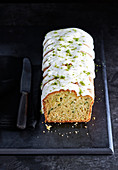 Avocado, courgette and lime drizzle cake