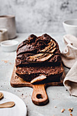 Chocolate Banana Bread, vegan