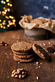 Winterliche Cookies mit Walnüssen