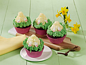 Easter rabbit cupcakes