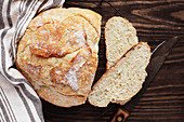 Homemade round Artisan bread