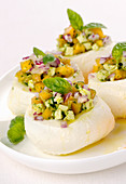 Mozzarella with vegetable filling