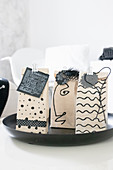Upcycling: milk cartons as gift packaging