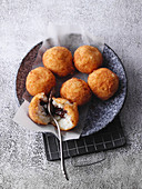 Fried rice pudding balls from the Bergisches Land