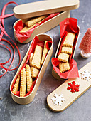 Cheese and rosemary biscuits for Christmas